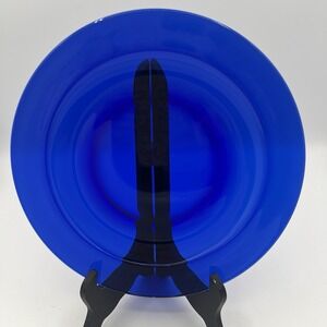 Cobalt Blue Glass Plate 8.25" Salad/Luncheon Plate - Price Per Plate